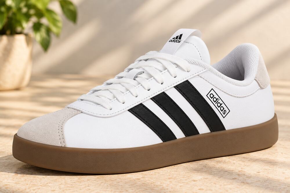NWT adidas Mens Vl Court 3.0 Sneakers Shoes Casual , White-8M